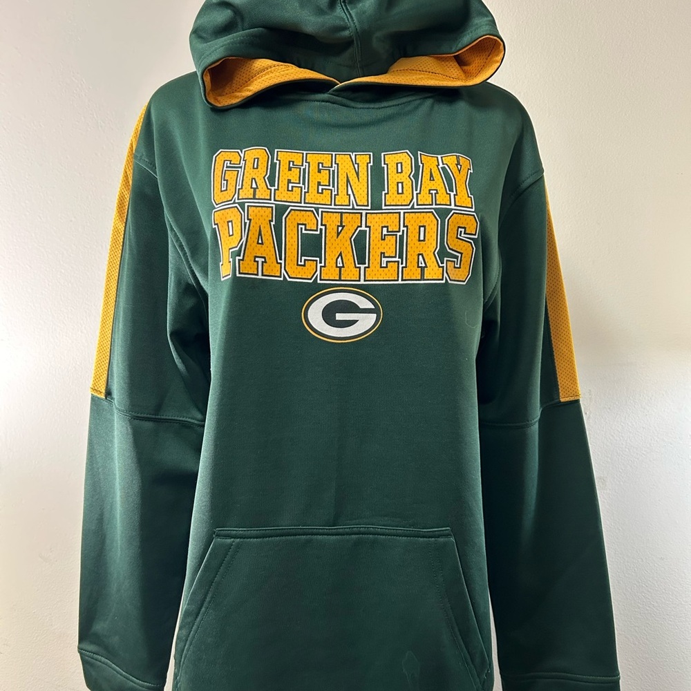 NFL Green Bay Packers Green and Yellow Kids Hoodie